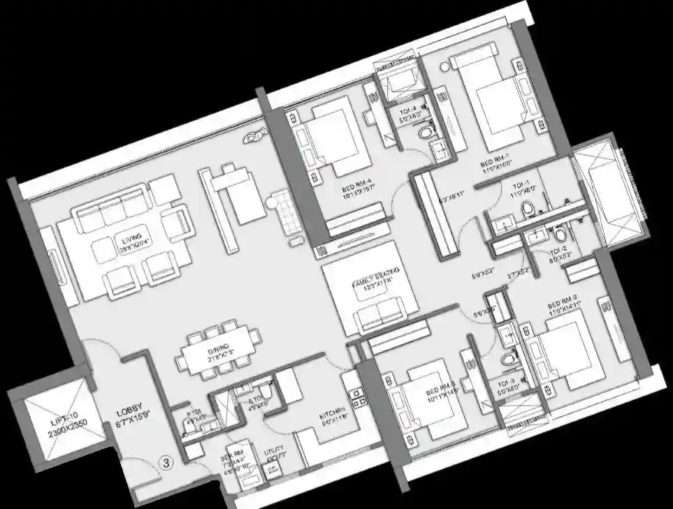 2 BHK Plan
